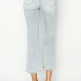 RISEN Full Size Mid Rise Cropped Flare Jeans