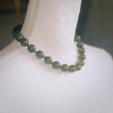 Beaded Together Necklace - Dark Green