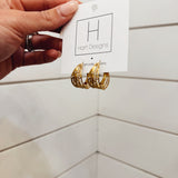 Sassy Gold Sparkle Earrings