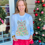 Colorful Christmas Coquette Tree Sweatshirt - Final Sale