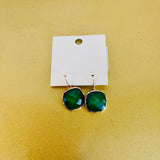 Dark Green Clasp Earring