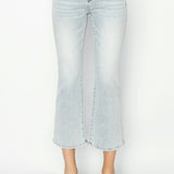 RISEN Full Size Mid Rise Cropped Flare Jeans