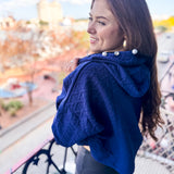 Quilted Hoodie - Navy