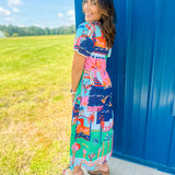 Tropic Livin Maxi Dress- Multi