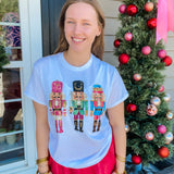 Faux Glitter Nutcracker Tee - Final Sale