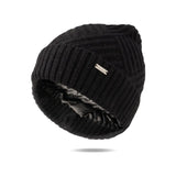 Britt's Knits | Satin Lined Beanie  - Black