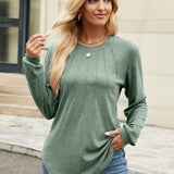 Round Neck Long Sleeve T-Shirt