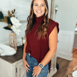 Good Things Never Leave Top - Burgundy