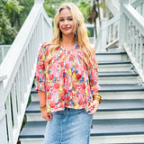 Camila Top - Pink Multi