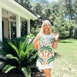 Queen Palm and Jaquar Dress
