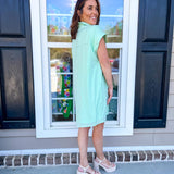 See It All Dress- Mint