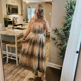 Naomii Midi Dress - Taupe
