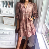 All the Sights Mini Dress - Latte