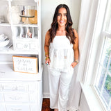 Greece Peplum Top