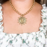 Gold Wildcat Necklace Pendant - Final Sale
