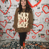 God Is Holy Sweatshirt - Brown