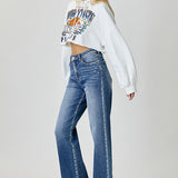 RISEN High Waist Jeans with Pockets