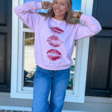 Lips Sweatshirt - Pink - Final Sale