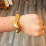 Organic Gold Hinge Bracelet - Final Sale
