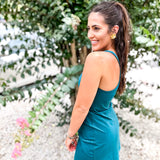 SPANX | Get Moving V-Neck Dress - Emerald Bay