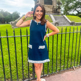 Graceful Glam Dress- Navy