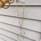 Double Circle Chain Necklace