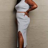 Sew In Love She's All That Fitted Two-Piece Skirt Set