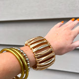 Ribbed Bracelet - Gold - Final Sale