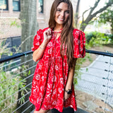 Bring On The Sunshine Dress - Red