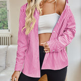 Striped Button Up Long Sleeve Shirt