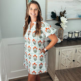 Grecian Dress Orange