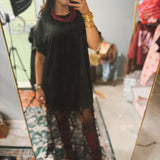 Avril Lace Dress, Black