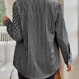 Striped Button Up Long Sleeve Shirt