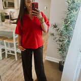 Sloan Top - Red