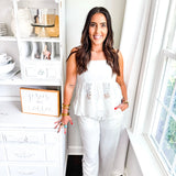 Greece Peplum Top