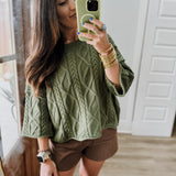 I Would If I Could Sweater - Olive