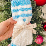 SIMPLY SOUTHERN Soft Cozy Stripped Sock- White