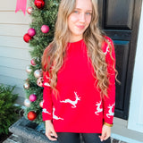 Red Rudolph Sweater - Final Sale