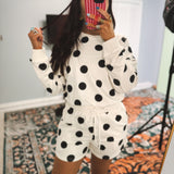 Polka Dot Set - Black/Cream
