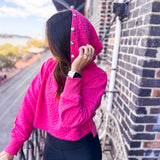 Quilted Hoodie - Pink