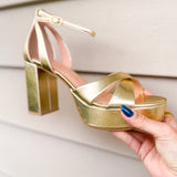 Tammy Platform Heel- Gold