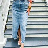 Katy Maxi Denim Skirt