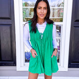 Veveret | Lucky Feels Sleeveless Romper - Green