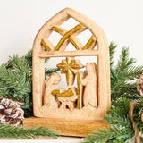Mary Square | Wood Nativity - Final Sale