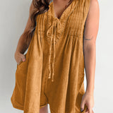 Tied Romper with Pockets