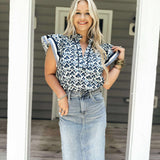 Tulum Top Navy