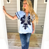 Open Minded Top - Blue