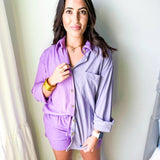 Livy Corduroy Set- Purple