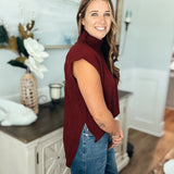 Good Things Never Leave Top - Burgundy