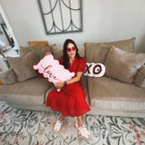 Look Ahead Midi Dress - Red